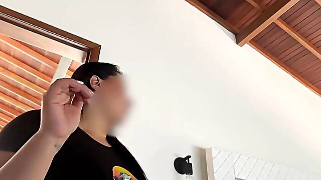 Thick ass wears leggings for work 