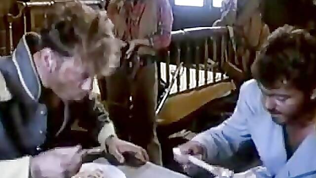 Lusty Blond Rides a Fat White Cock in Office