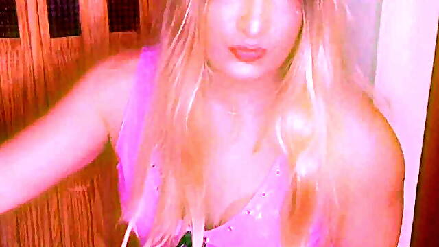 Posing in pink