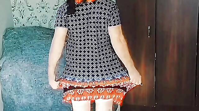 Crossdressing tricks if you dont have a girl dresses dont worry you can make it from your own boy