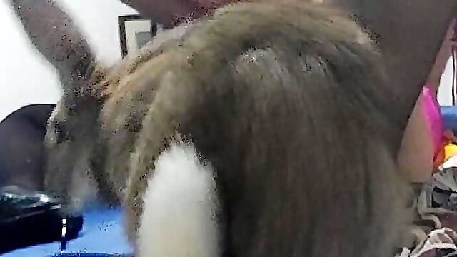 Rush - Dress, nightie, panties, heels &amp; fishnet, blowjob, rim job, dirty talk, spanking, anal fucking