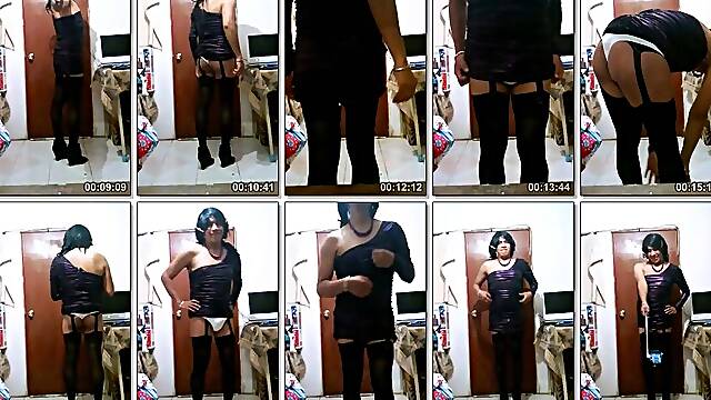 Joselynne Cd In Nigth Dress With Stockings And Heels Cam Part 2
