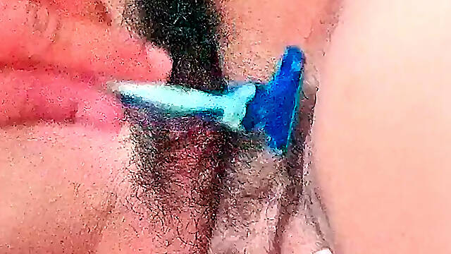 Come here and shave my pussy, now. Youll have to lick it like a doggy