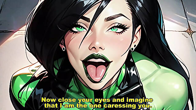 Shego sendo autoritaria, eu sou a dona do seu pau - HentaJOi HandJOB