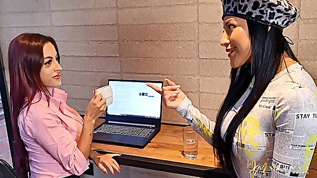 Horny teacher squirts in Mariana Martixs mouth