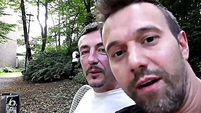 Strange Woman Pees in the Forest and Blows Two Strangers and Then Just Wants to Fuck