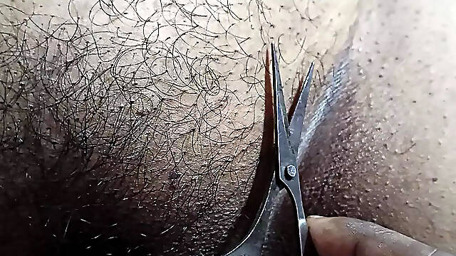 Indian Bengali Housewife Boudi Ass Hair Cut 2