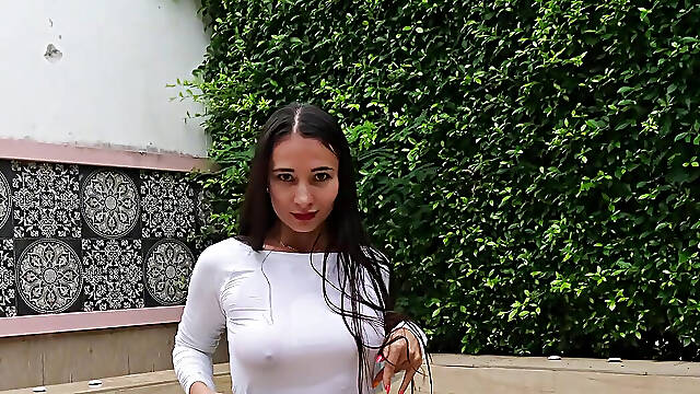 Wet Clothes Flashing in Swimming Pool