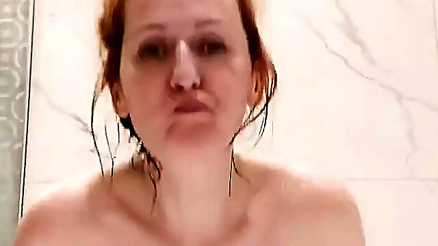 Hairy Woman Refreshes in the Shower Ginnagg
