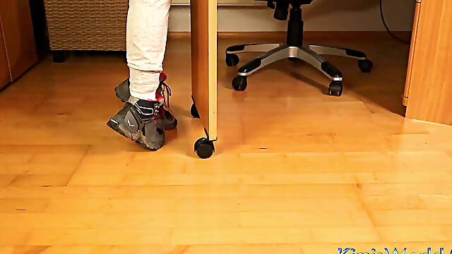 Dirty White Socks &amp; Hiking Shoes - Slow Sneaker Removal, Sock Tease &amp; Foot Play
