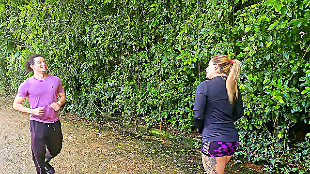 I do extra cardio with my running neighbor