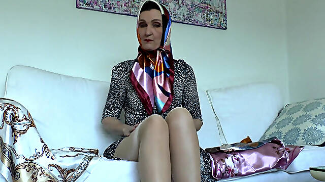 My Shiny Satin Scarves Will Turn You on! Lady Victoria Valente