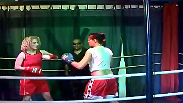 Blonde Mature Babes Dripping Rosebud Gangbang in Wrestling Ring
