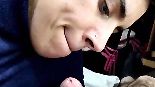 Quickie! Cum on Her Favorite Chocolate!