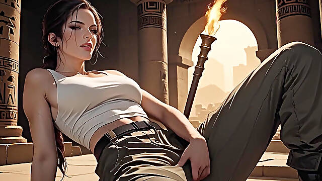 Lara Croft in Search of the Best Penis in an Ai Adaptation