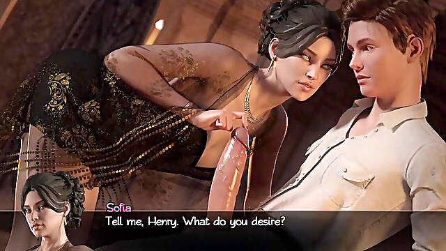 Treasure of Nadia - 66,67 - gameplay - roleplay - anal sex threesome and handjob by milf