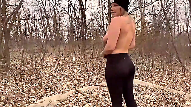 Stripping Naked and Getting Fucked in the Forest