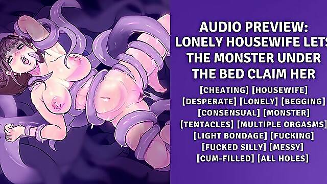 Lonely Housewife Lets the Monster Under the Bed Claim Her