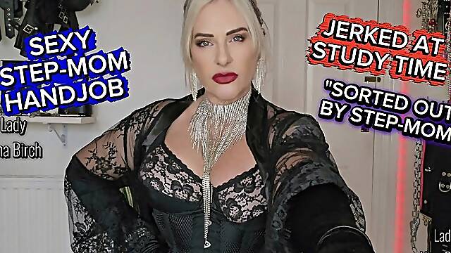 Lady Nina Birch - Step Mom Study Help Handjob