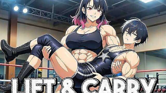Princess Carry Humiliation - Rika Lifts Your Defeated Body Like A Trophy