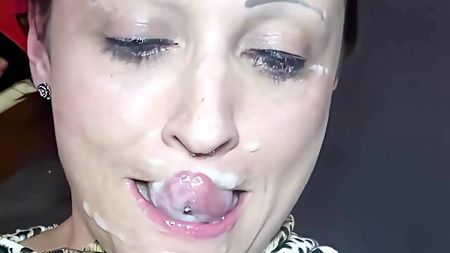 Perverted German cum swinger party with women next door