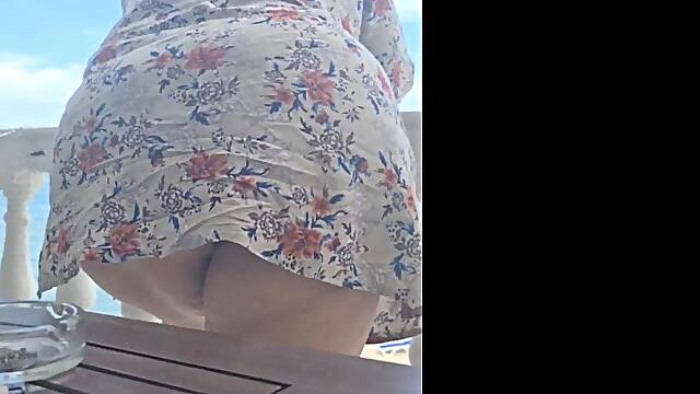 Big ass, juicy pussy and big boobs tease