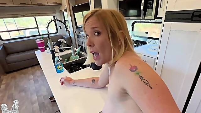 Oops My Stepmom Tripped on My Dick!