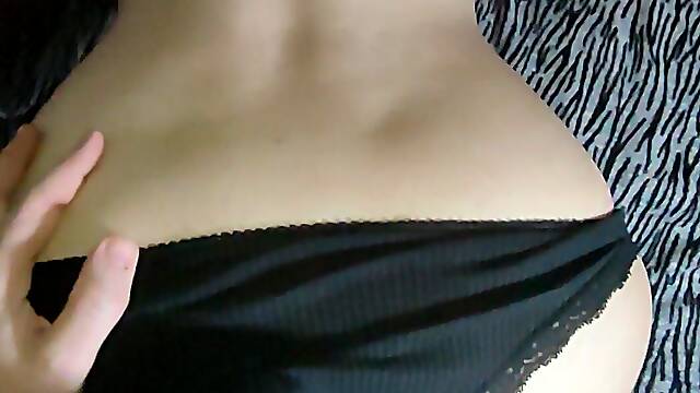 The Hole Was Covered with an Anal Plug, I Had to Fuck My Panties and Rub My Cock Against My Asshole