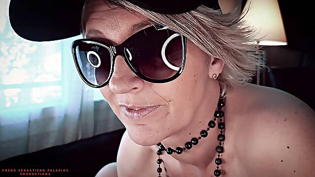 Karina Smoke a Cigarette in Pantyhose Garter Belt - Full Video.