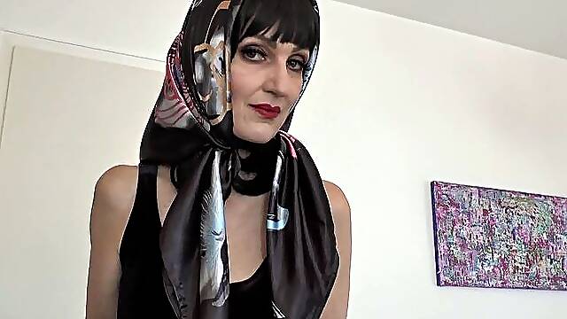 Satin Scarf Headscarf Fashion Show Clip