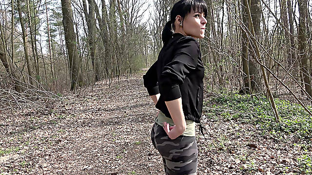 Outdoor Fun with a Horny German Slut
