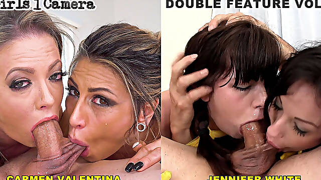 2 Girls 1 Camera - Volume 01 - Two Girl Double Blowjobs - Two Full Scenes