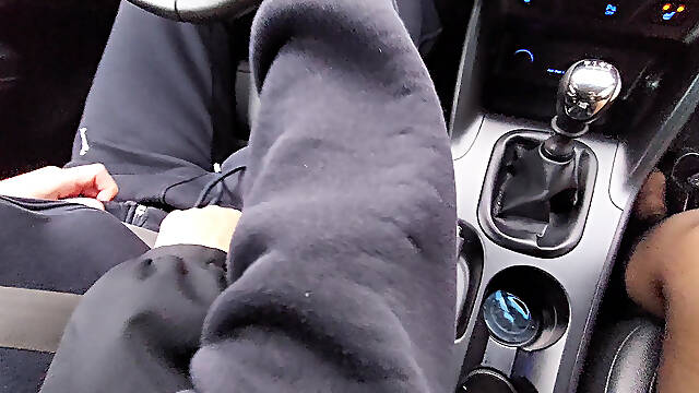 Stepmom alone in the car with her stepson seduces him on the way to work