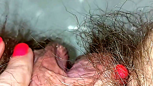 Pissing Woman in the Toilet