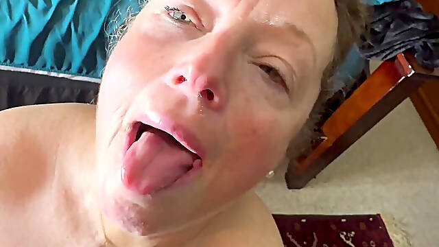 Dirty Blonde MILF Enccourages Her Man with Funny Dirty Talk
