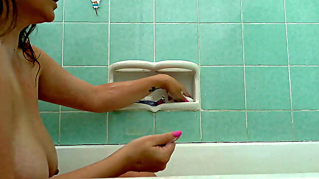 Soapy MILF in the Bath