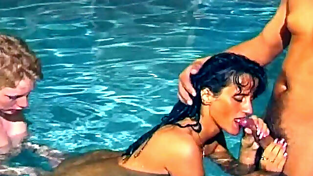 Pool Golden Shower Gangbang - Mature Slut Drenched Everywhere