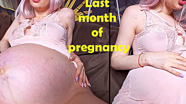 9 Months of Pregnancy and Huge Belly