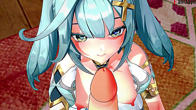 Faruzan blowjob - Genshin Impact