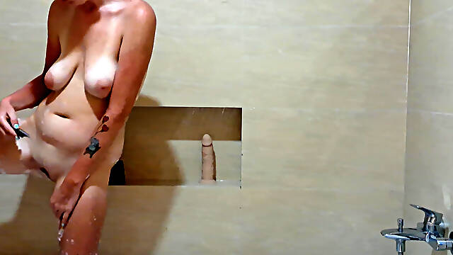 Playing with My Favorite Dildo in the Shower, My Pussy Barely Can Handle Temptation!