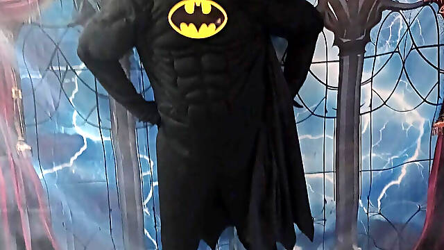 My BF and I All Dresses up as Bat Man and Bat Girl