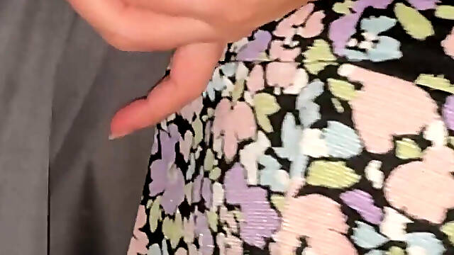 She Grabs the Penis of a Stranger with a Huge Erection.